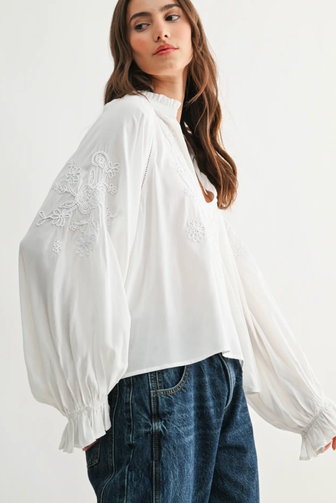 Tennessee Embroidered Top