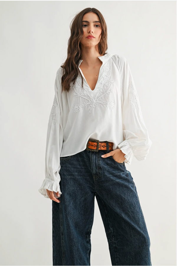Tennessee Embroidered Top