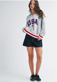 All American Half Zip Sweatshirt | Arrival 5/22