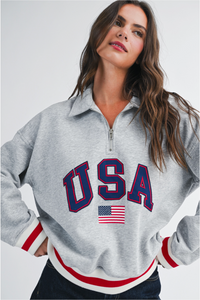 All American Half Zip Sweatshirt | Arrival 5/22