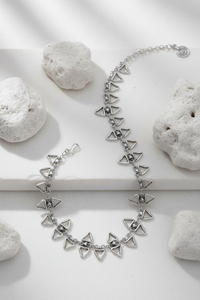 Waterfall Pewter Necklace