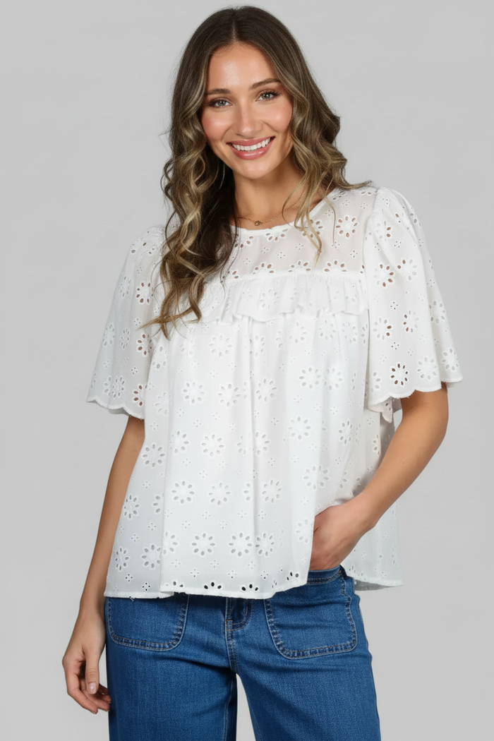 Cassidy Eyelet Top