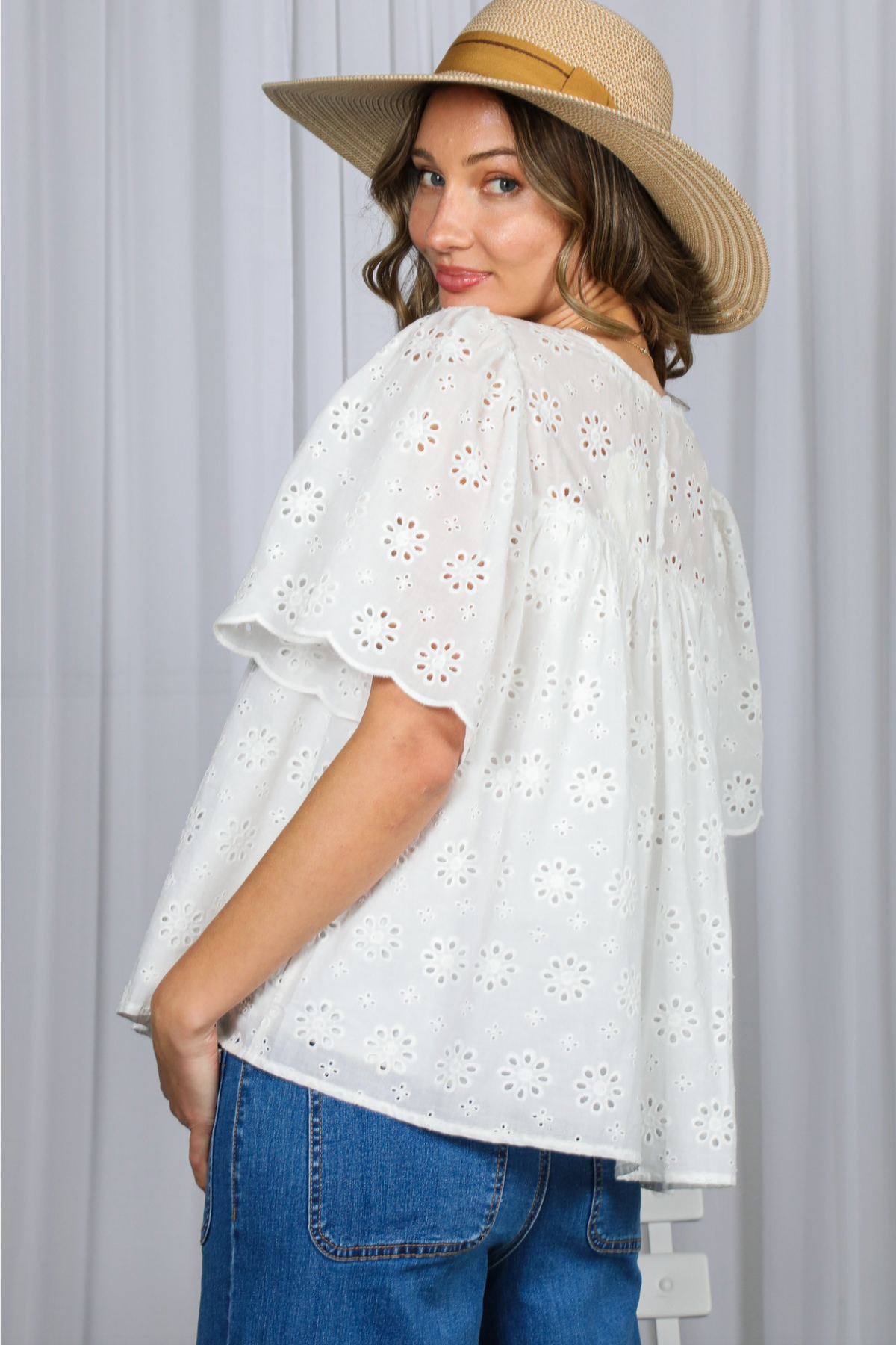 Cassidy Eyelet Top