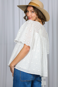 Cassidy Eyelet Top