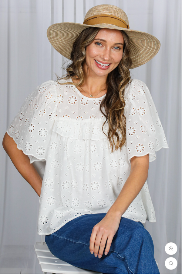 Cassidy Eyelet Top