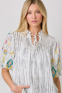 Phoenix Embroidered Top