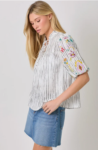 Phoenix Embroidered Top