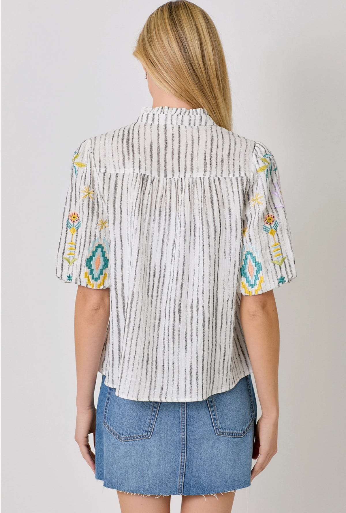 Phoenix Embroidered Top