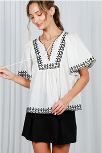GiGi Embroidered Top