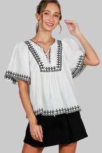 GiGi Embroidered Top
