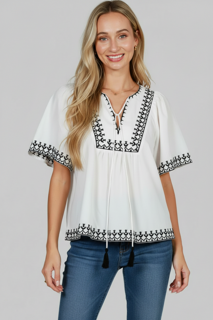 GiGi Embroidered Top