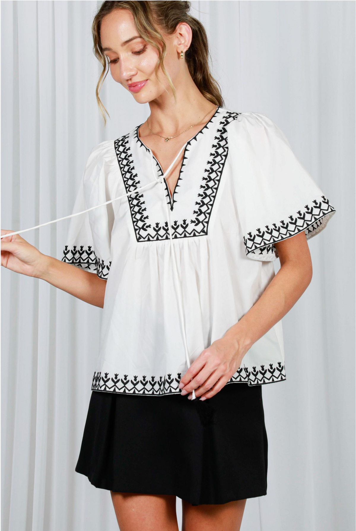 GiGi Embroidered Top