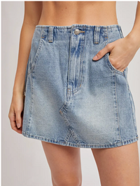With The Band Denim Skirt | Arrival 6/4