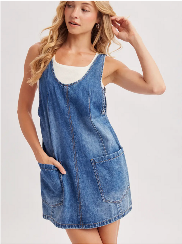 Broadway Denim Overall Dress