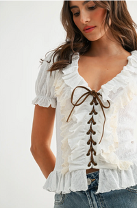 Miranda Lace-Up Top | Arrival 6/5