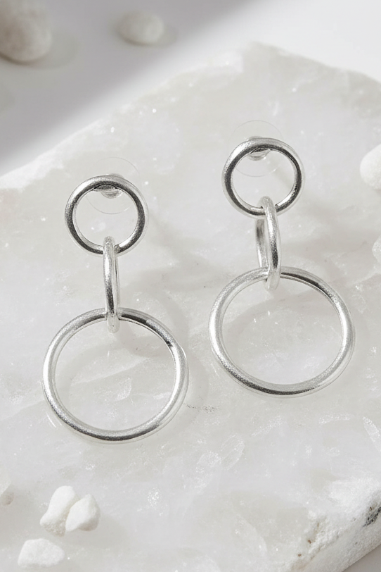 Pewter Make A Circle  Earrings | Arrival 6/9