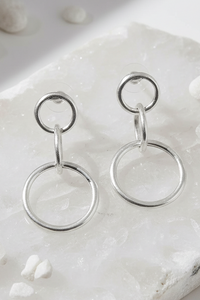 Pewter Make A Circle  Earrings | Arrival 6/9