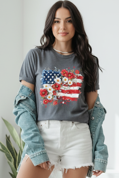 Blooming USA Tee