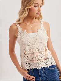 Lainey Crochet Tank | Arrival 7/31