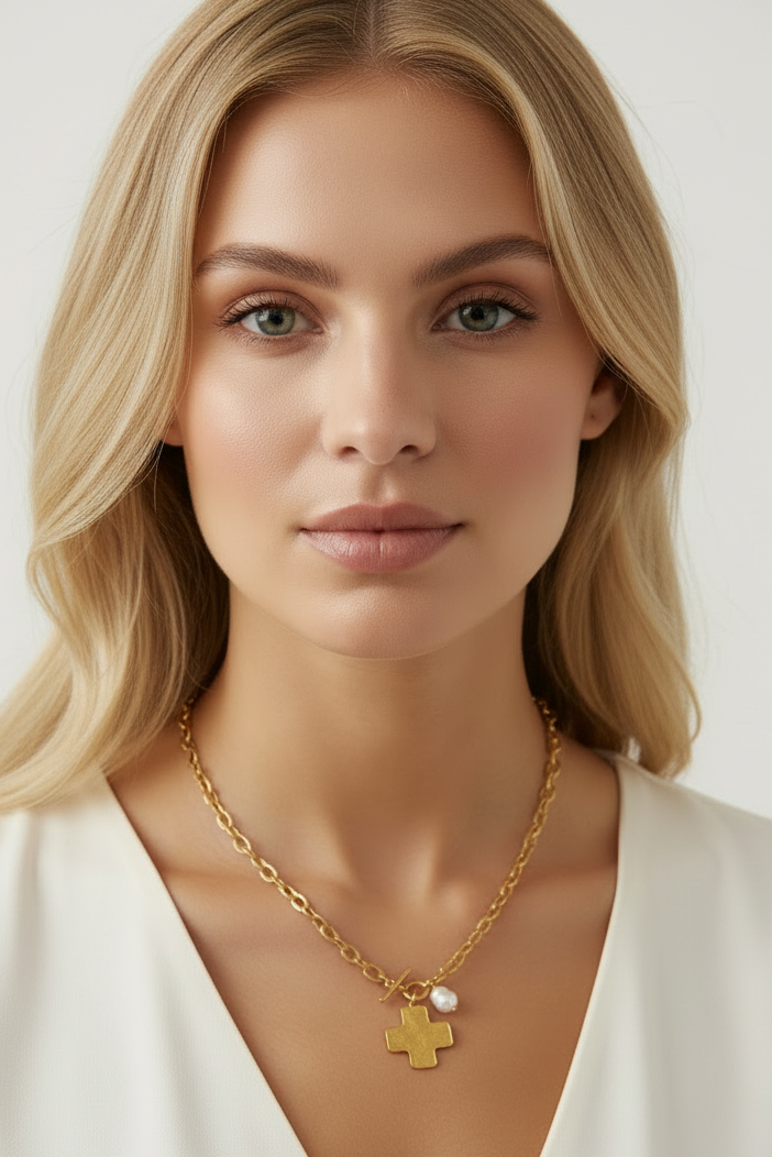 Rosalie Cross Necklace