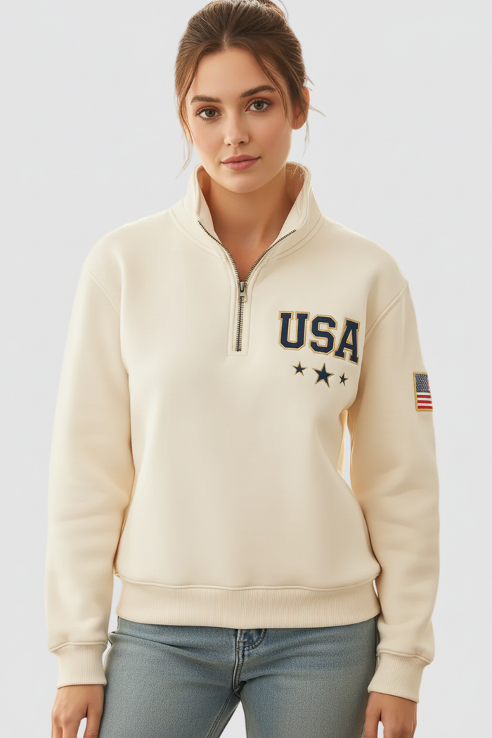 Limited Edition USA Sweatshirt | Cream