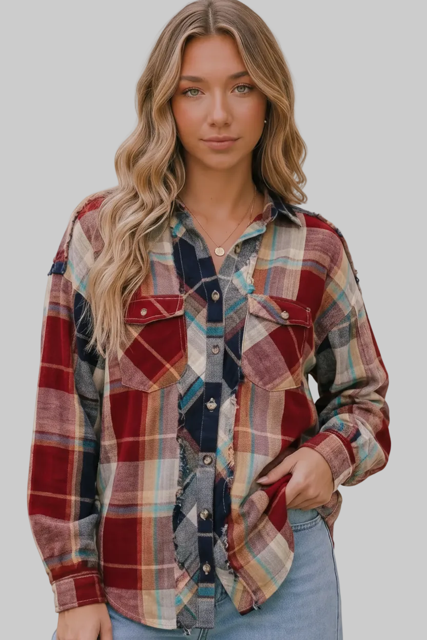 Rita Plaid Top | Arrival 7/9
