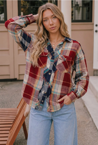 Rita Plaid Top | Arrival 7/9