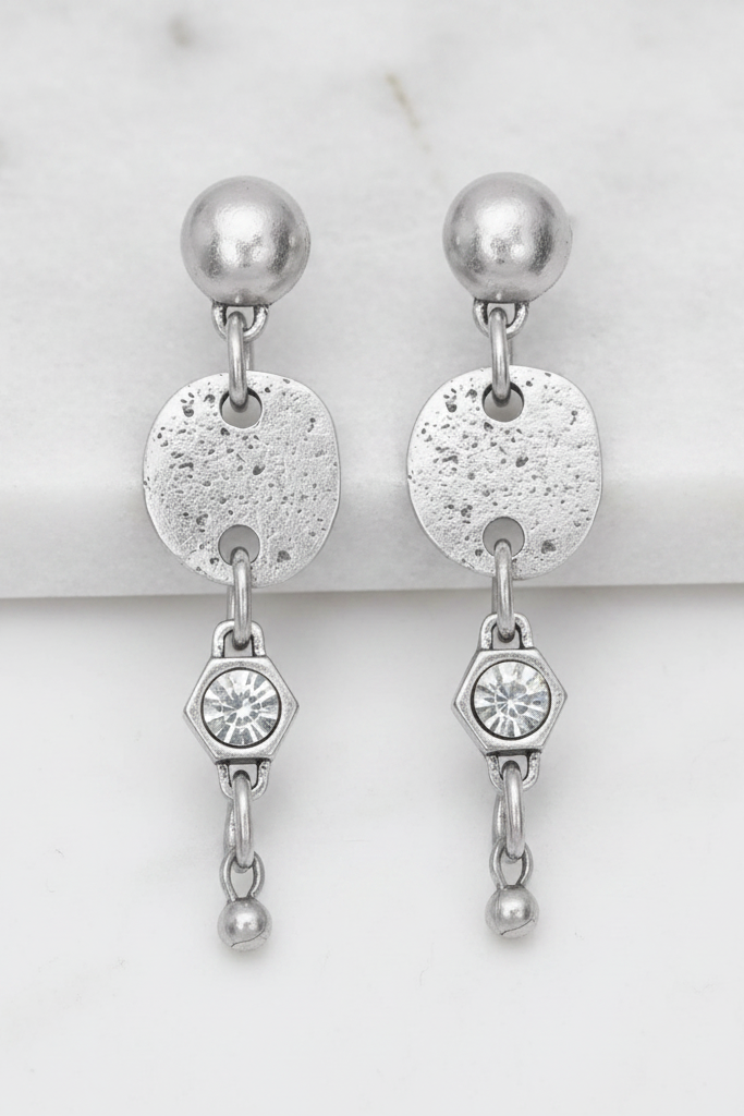 Esperanza Pewter Earrings | Arrival 7/24
