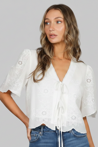 Presley  Tie Front Top | Arrival 7/28