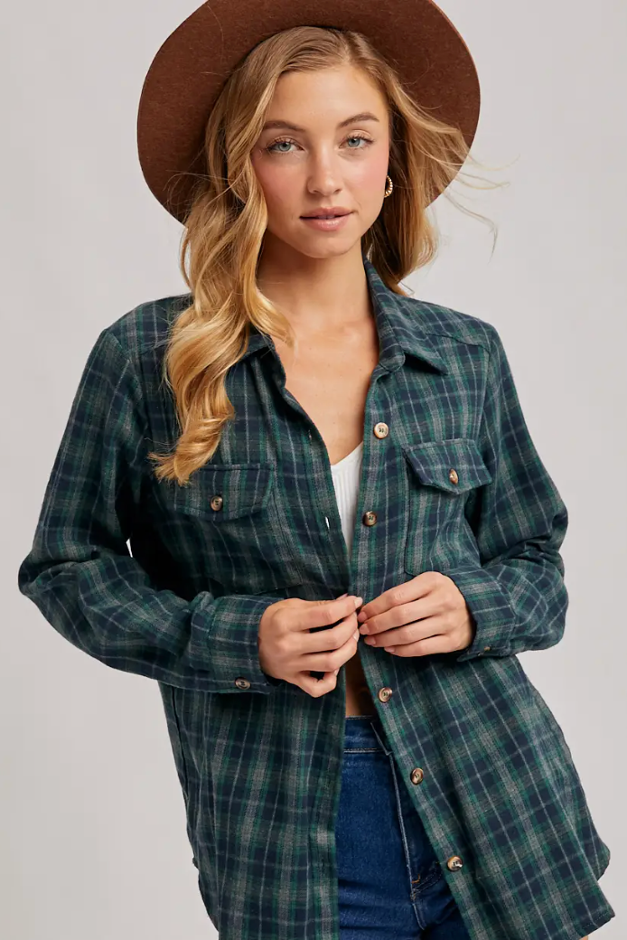 Palmer Plaid Shirt | Green | Arrival 7/29