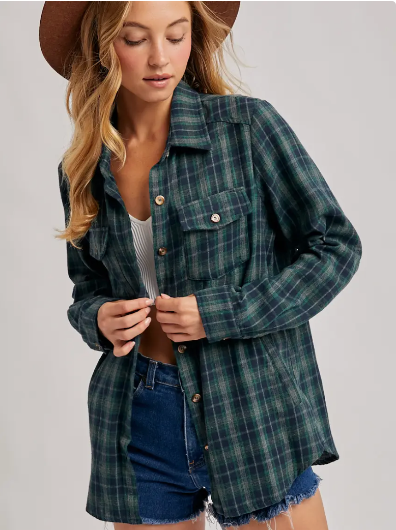 Palmer Plaid Shirt | Green | Arrival 7/29
