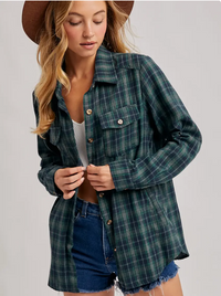 Palmer Plaid Shirt | Green | Arrival 7/29