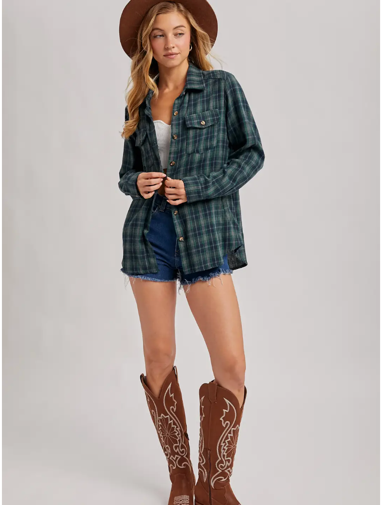 Palmer Plaid Shirt | Green | Arrival 7/29