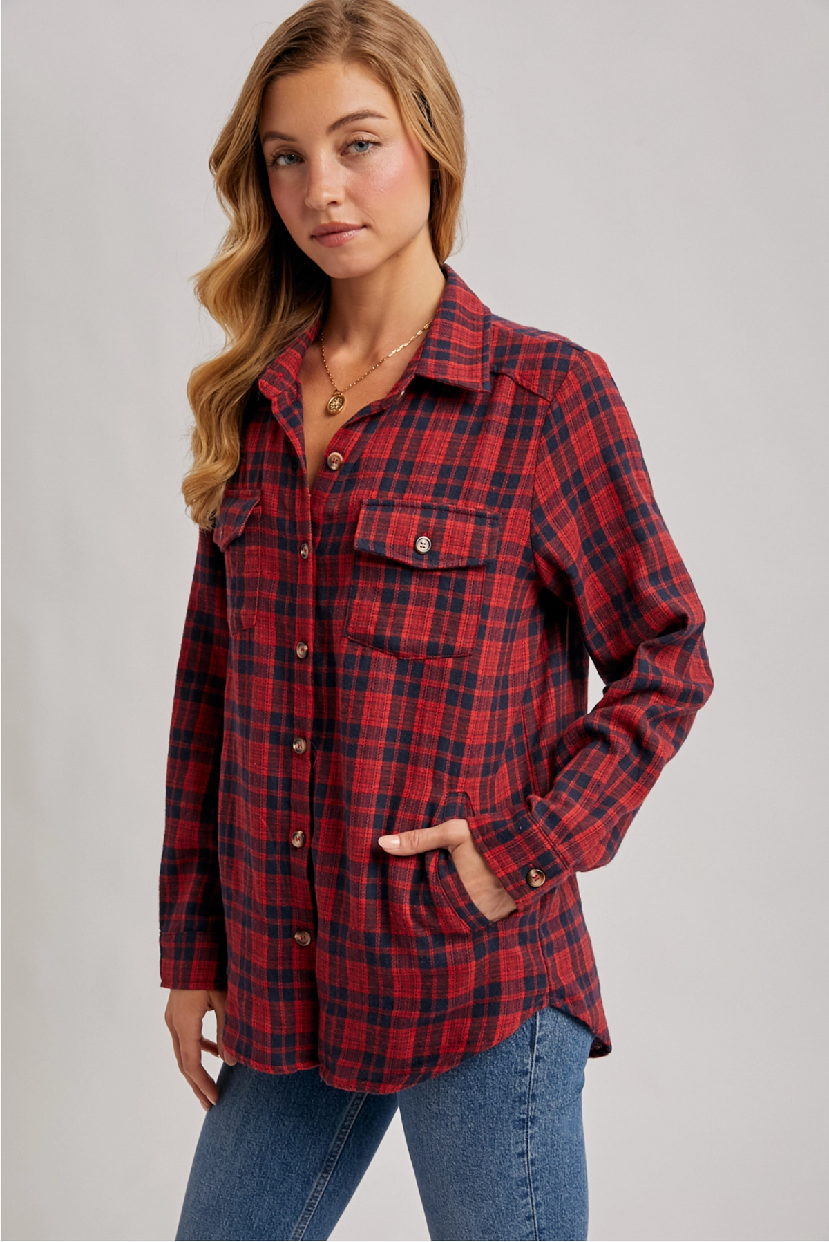 Palmer Plaid Shirt | Red | Arrival 7/29