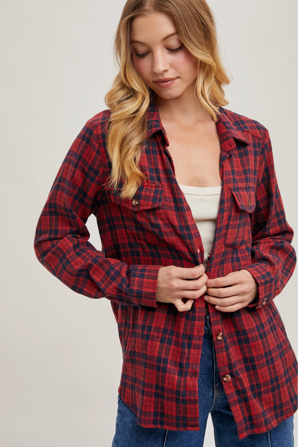 Palmer Plaid Shirt | Red | Arrival 7/29