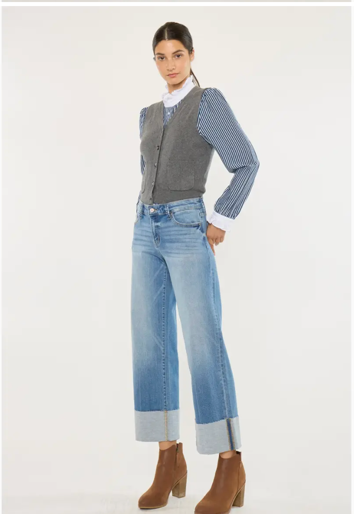 Blue Horizon Cuffed Jean | Arrival 7/24