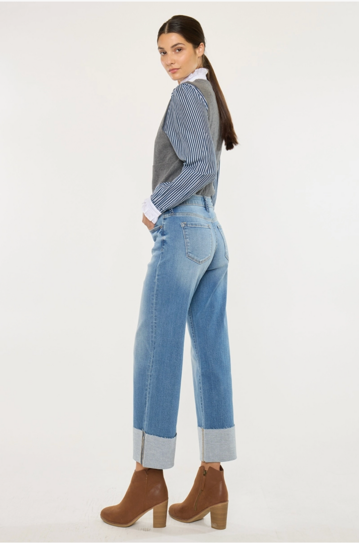 Blue Horizon Cuffed Jean | Arrival 7/24