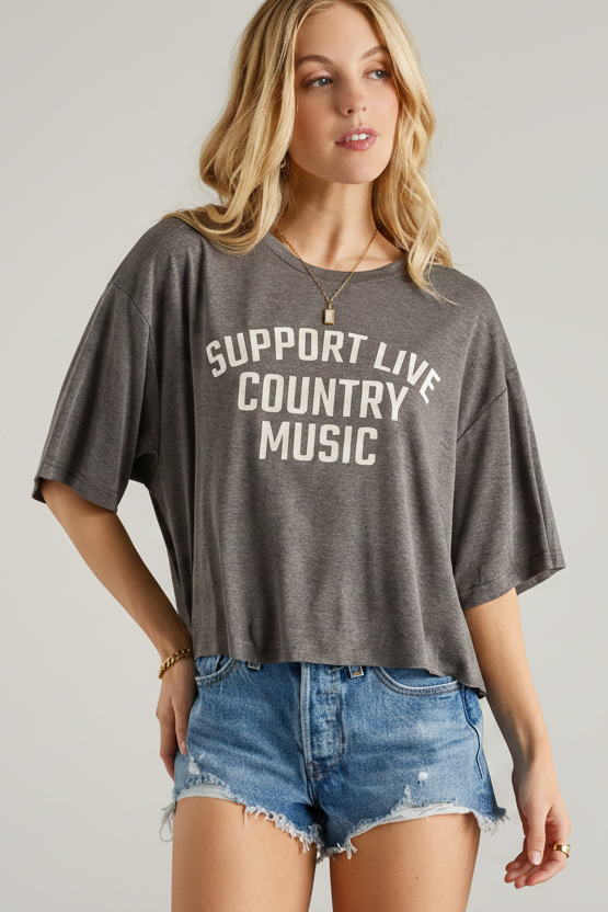 Support Live Country Music Tee