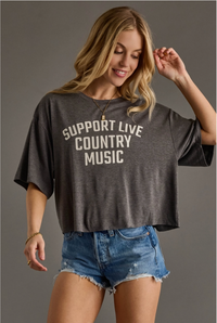 Support Live Country Music Tee | Arrival 7/27