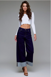 Midnight Blues Cuffed Jean