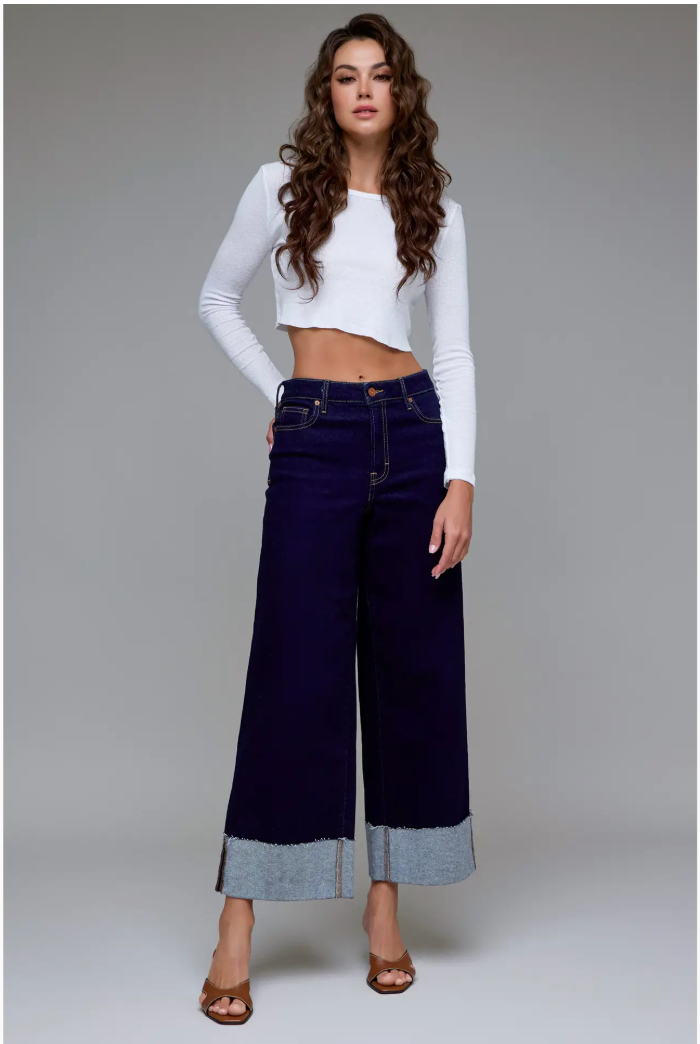 Midnight Blues Cuffed Jean