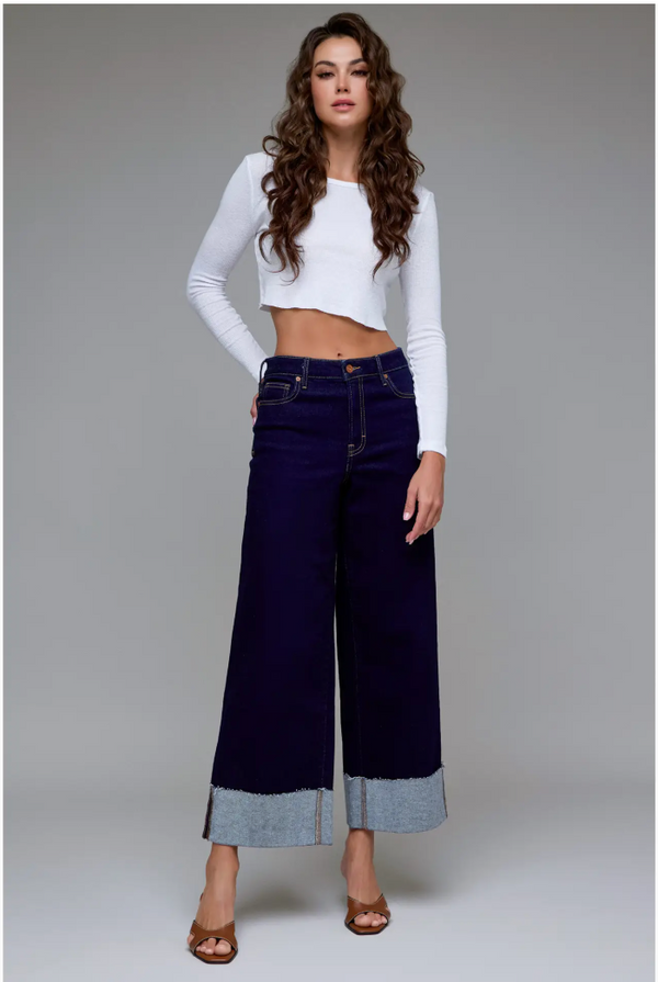 Midnight Blues Cuffed Jean