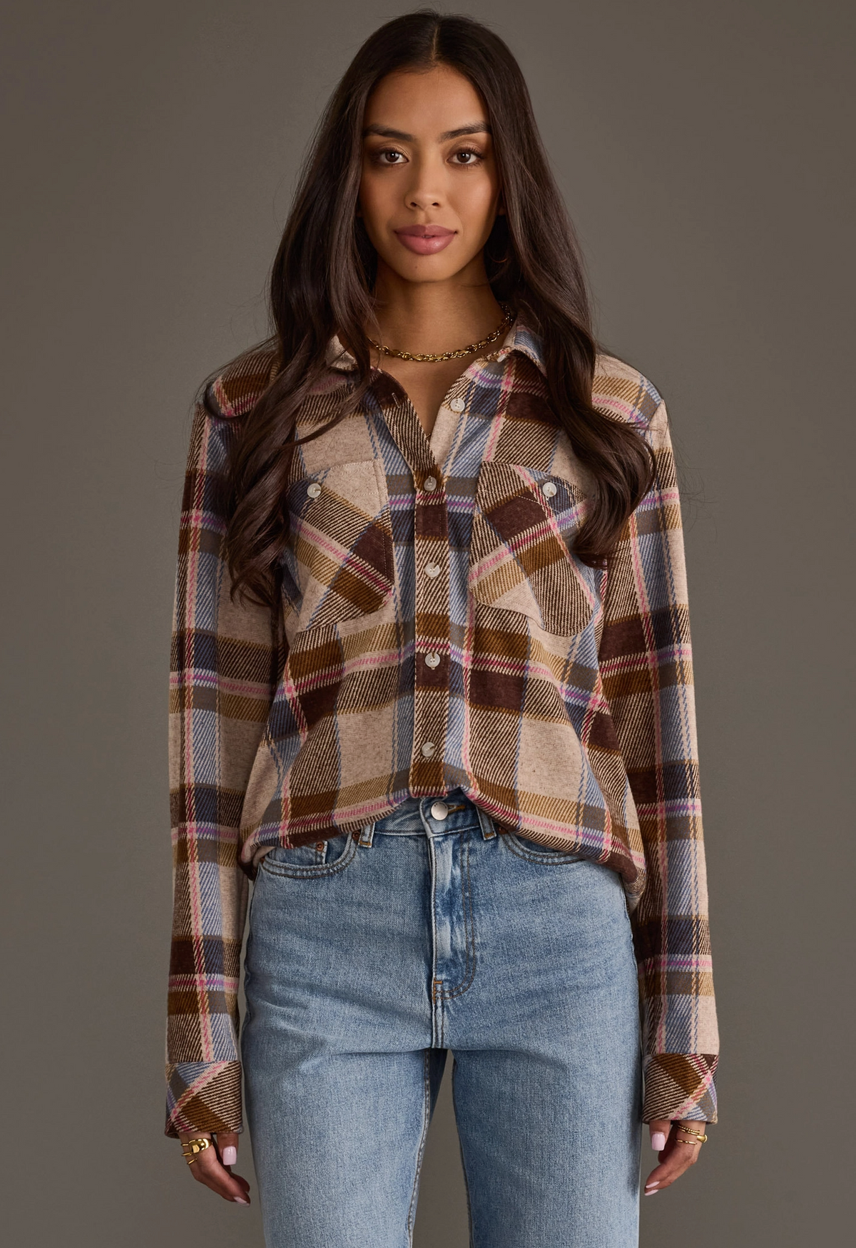 Lexi Supersoft Plaid Top | Arrival 8/21