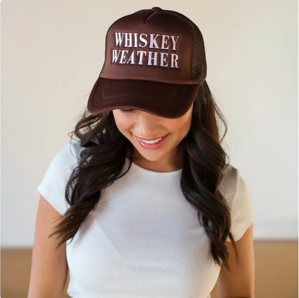 Whiskey Weather Trucker Hat - Brown | Arrival 9/16