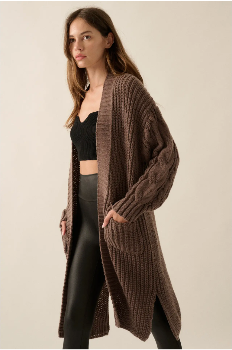 Gianna Cable Knit Cardigan | Arrival 9/18