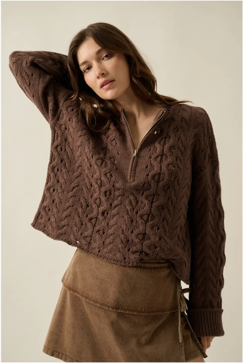 Sofia Cable Knit Sweater | Arrival 9/18