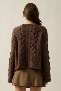 Sofia Cable Knit Sweater | Arrival 9/18