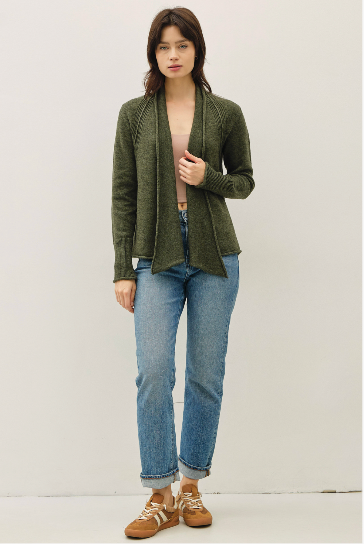 Riley Rolled Edge Cardigan | Arrival 9/18