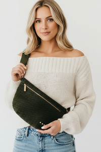 Westlyn Suede Bag | Olive