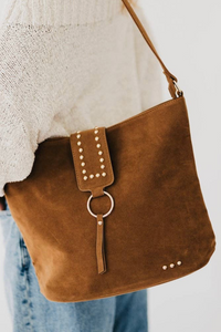 Rosemary Suede Bag | Camel